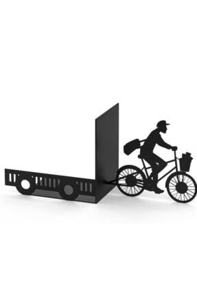 Bisiklet Model Kitap Tutacağı - Hediyelik, Estetik Ve Dekoratif Kitap Tutucu Siyah YBQ373115