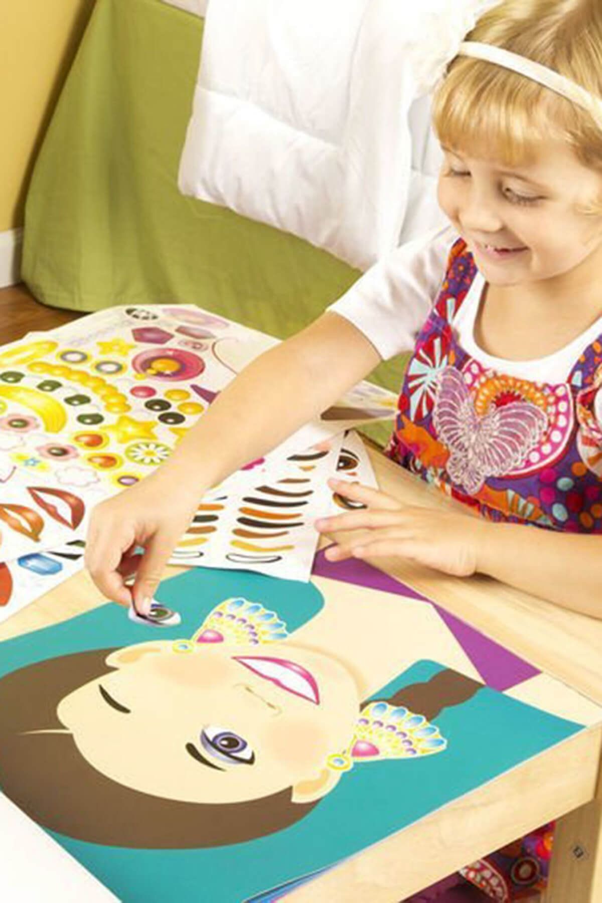 اسباب بازی های چوبی سفید مردانه و زنانه Melissa Doug کتاب Lickening Face Melissa & Doug