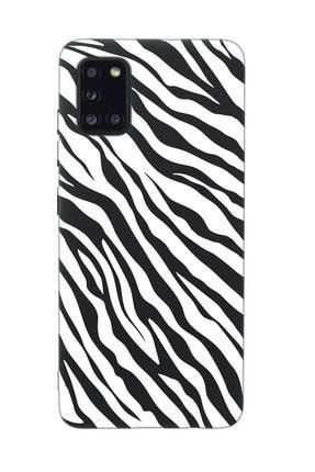 Samsung A31 Zebra Pattern Premium Silikonlu Telefon Kılıfı MCANDLZBRPTRN260