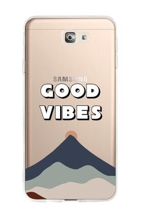 Samsung J7 Core Good Vibes Premium Şeffaf Silikon Kılıf SamsungJ7Primegoodvibes