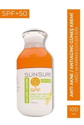 Sunsure Anti-akne & Antiaging Güneş Kremi Spf50 100 ml S-10085