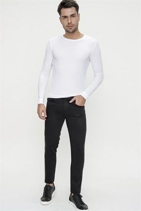 Erkek Slim Fit Siyah Spor Pantolon P1085K0921