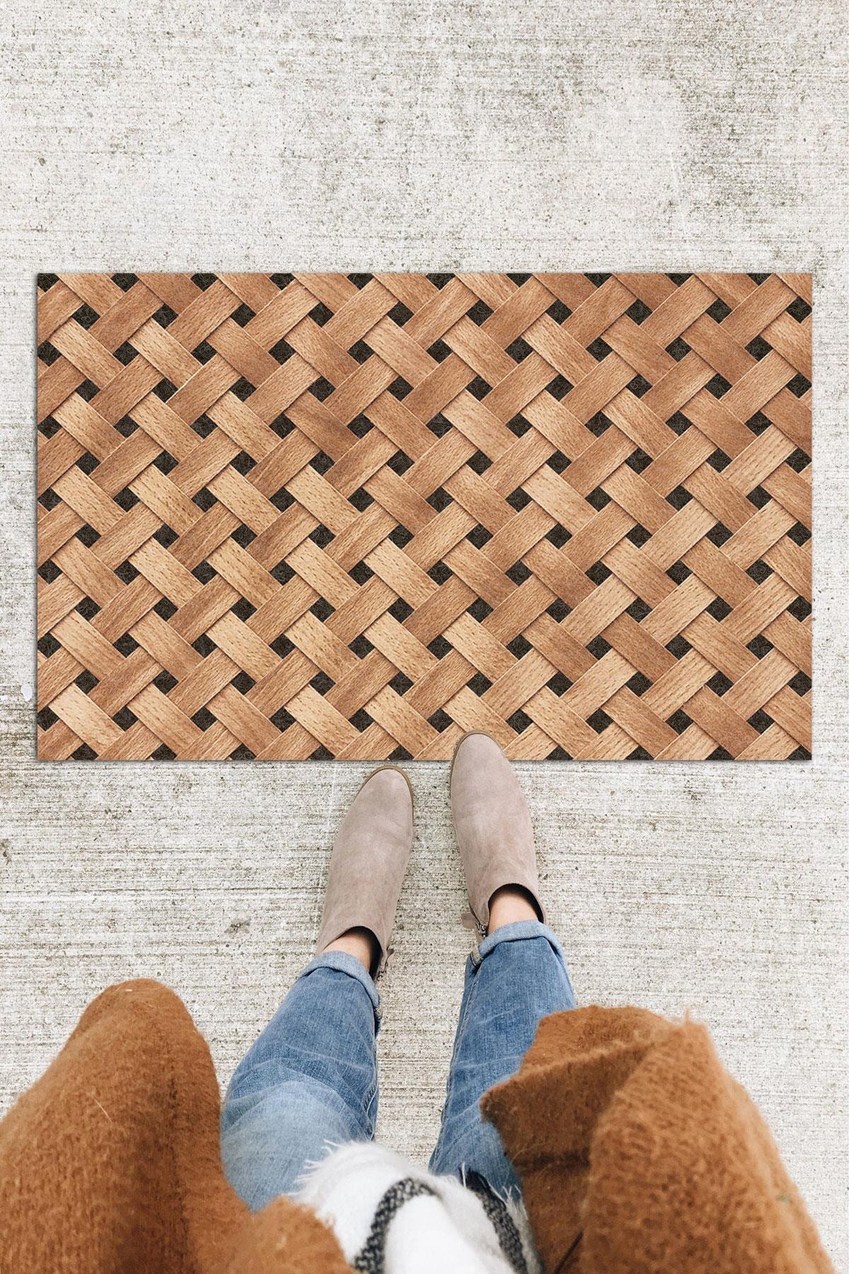 Wicker Printed Door Mat Decorative Door Mat Outdoor Door Mat Indoor Door Mat