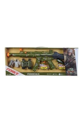 Oyuncak Polis Asker Tüfek Seti Pilli Sesli Işıklı Titretişimli Oyuncak Güvenlik Güçleri Silah Seti PRA-4883680-4006