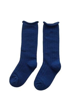 Kız / Erkek Bebek Lacivert Renk Basic Çorap SOC-BAS