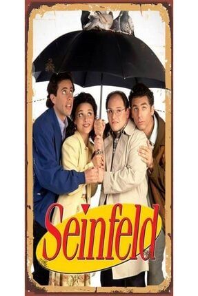 Seinfeld (10 Cm X 20 Cm) Mini Retro Ahşap Poster P0904 PRA-4882893-5756