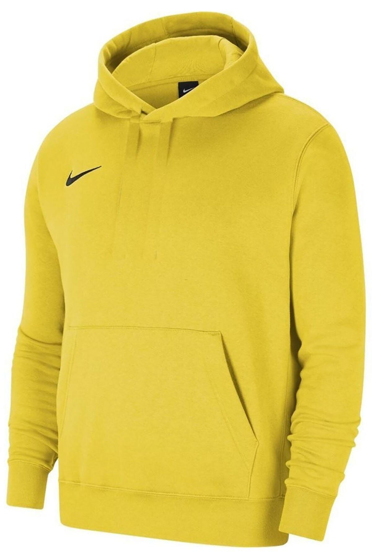 Nike Sports Sweatshirt Yellow Fitted Trendyol