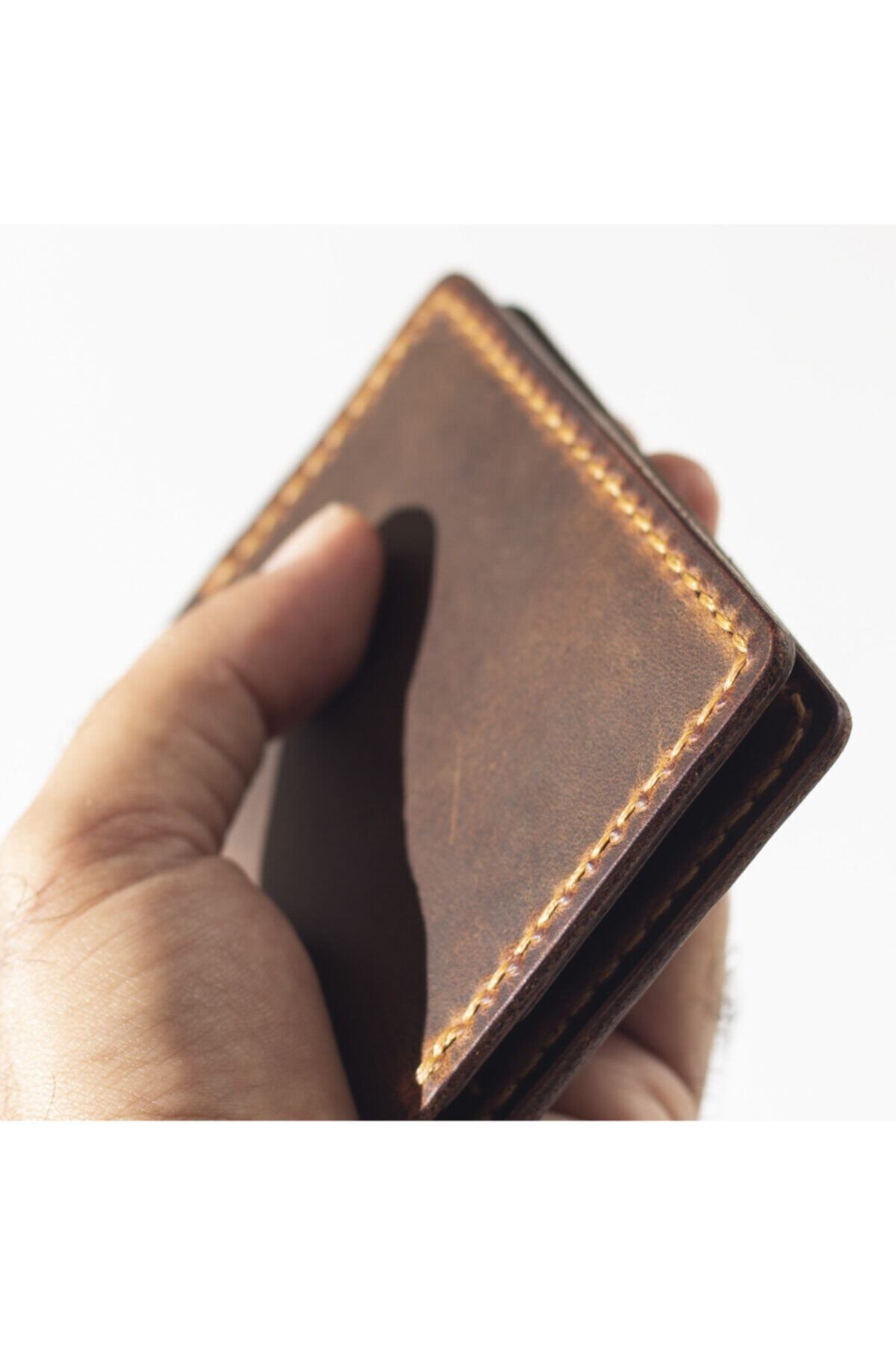 کیف پول مردانه قهوه ای Hi Leather | HLPITACAML1 اورجینال - تصویر 2
