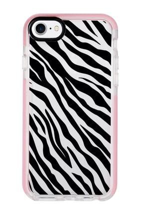 Iphone 7 Zebra Pattern Candy Bumper Silikonlu Telefon Kılıfı MCCBZBRPTRN29