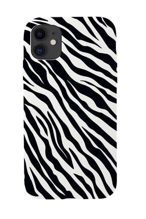 Iphone 11 Zebra Pattern Premium Silikonlu Telefon Kılıfı MCIPLKCZBRPTRN57