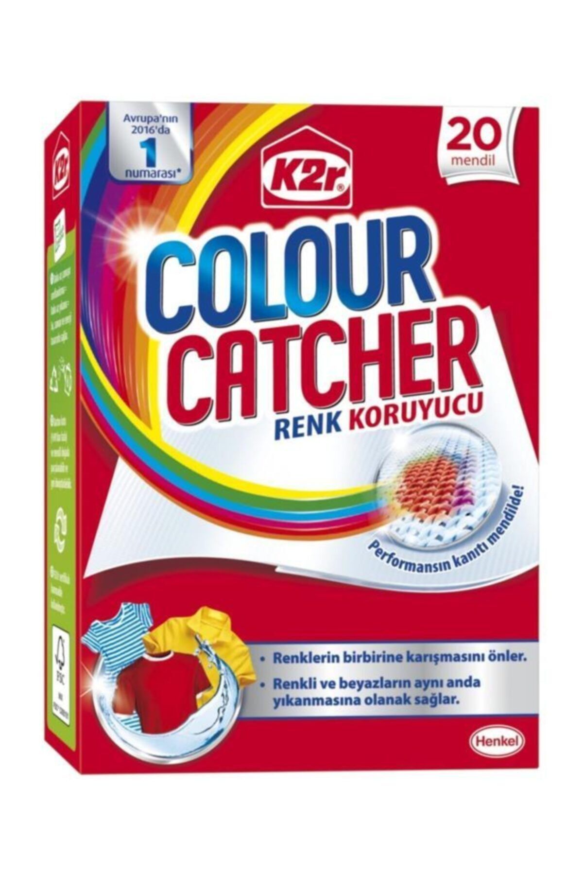 K2R Renk Koruyucu Mendil 20'li