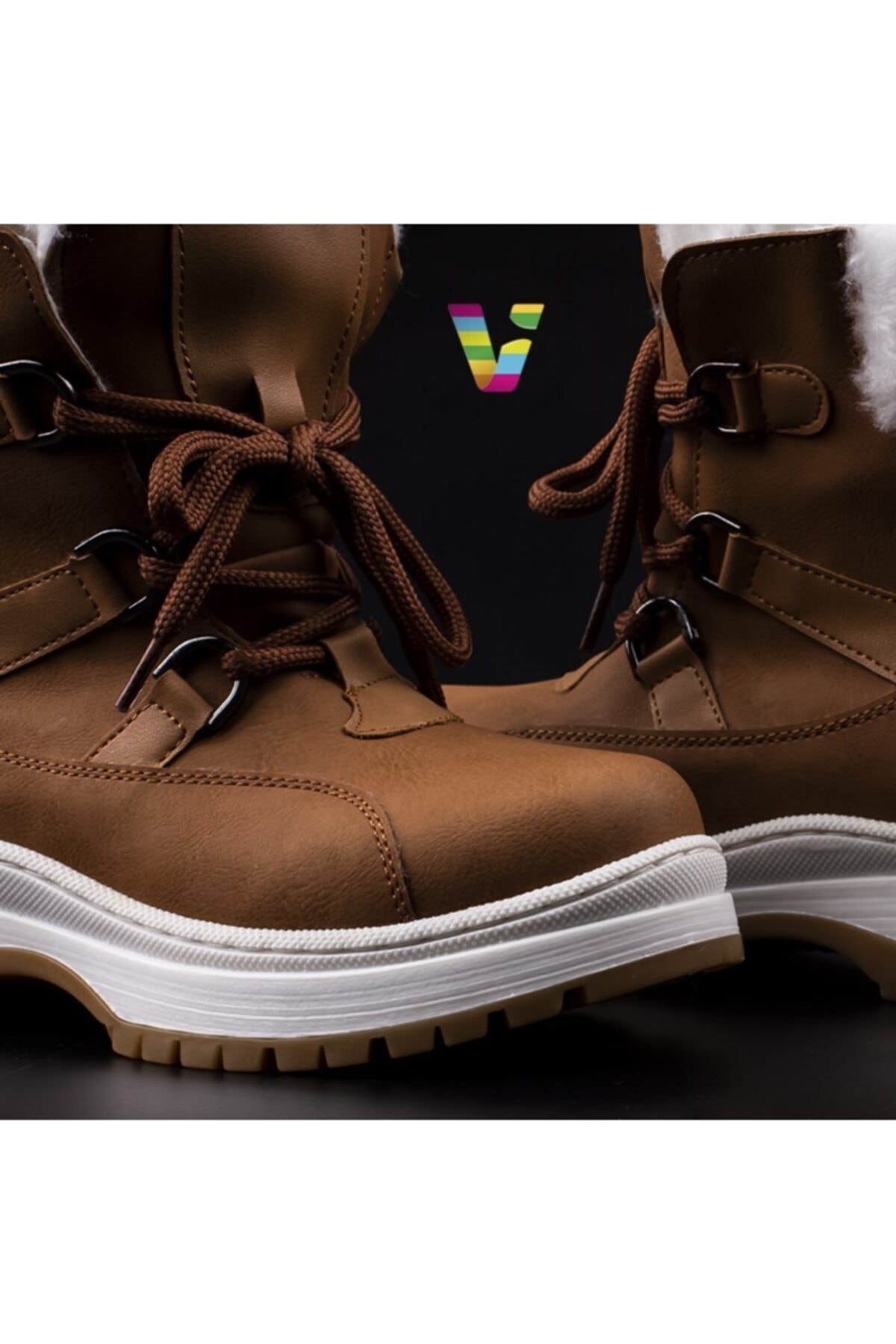 Vicco Alexis 2635 Unisex Taba Postal Yünlü Bot Çocuk Ayakkabı