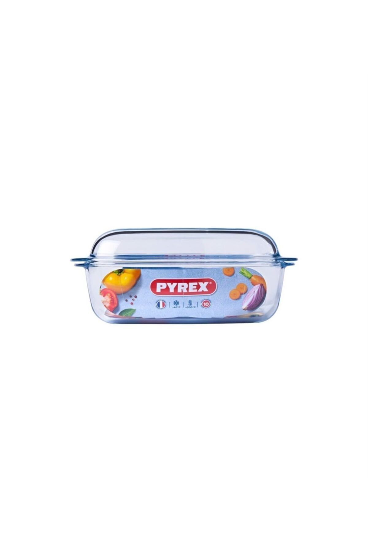 Pyrex-465A000/7144 Rectangular Oven Dish with Lid 4.5 L 4