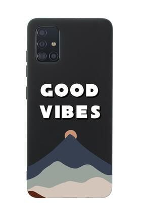 Samsung A51 Good Vibes Premium Silikonlu Telefon Kılıfı MCANDLGDVBS134