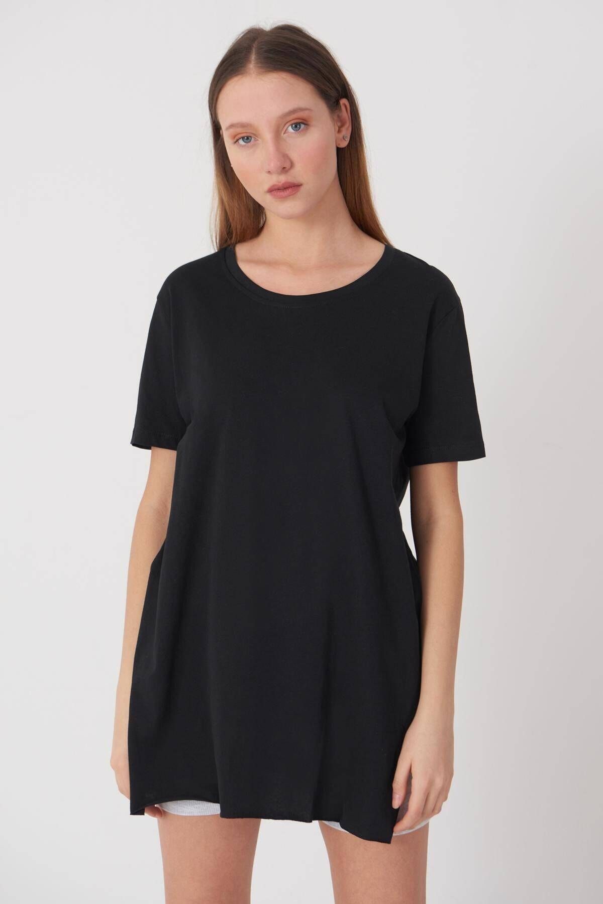 Addax T-Shirt Schwarz Regular Fit Fast ausverkauft