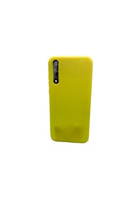 Huawei P Smart S Sarı Silikon Kılıf KL0144