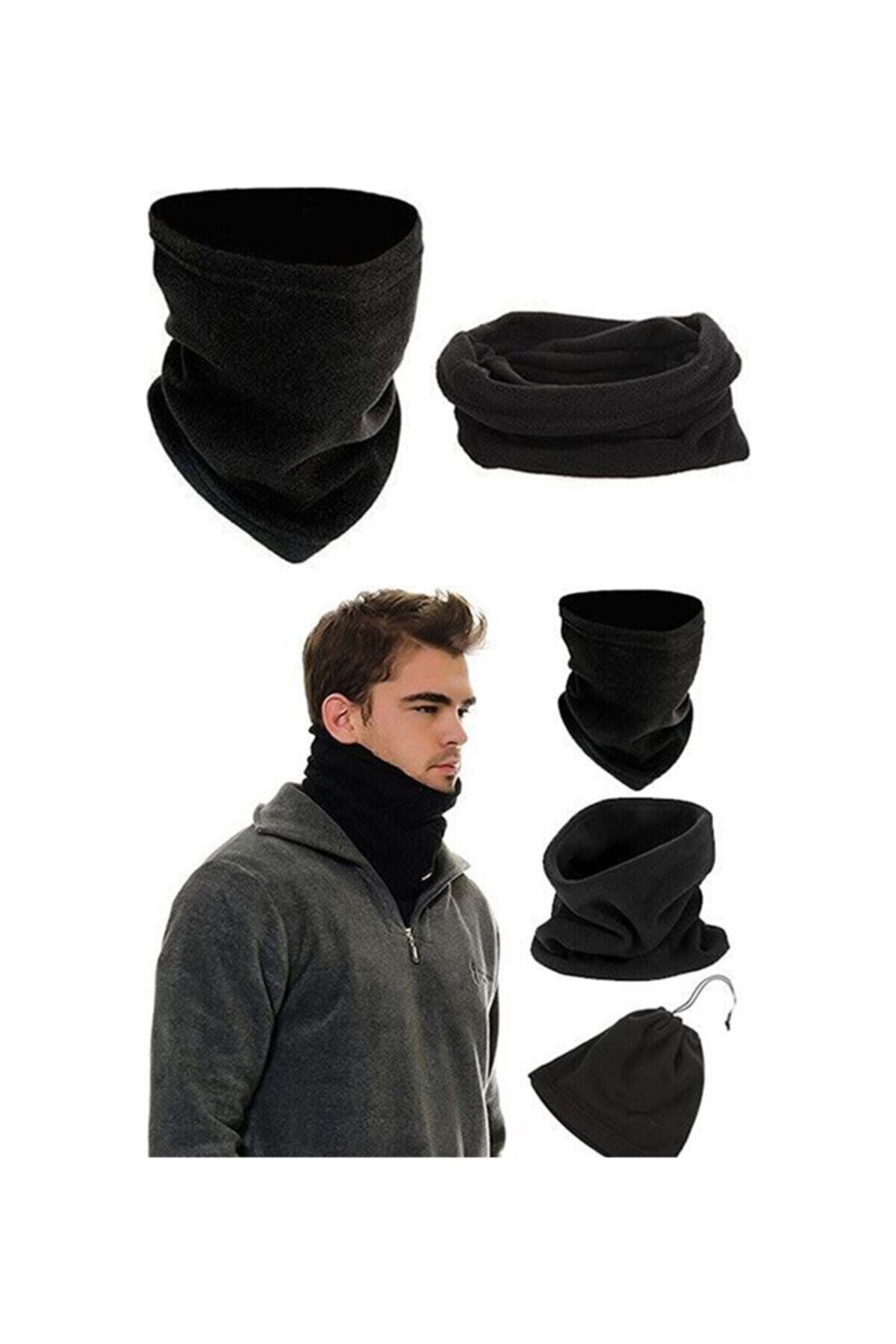MOTOKAN Căciulă De Iarnă Multifuncțională, Unisex, Cu Guler La Gât Unisex - One Size