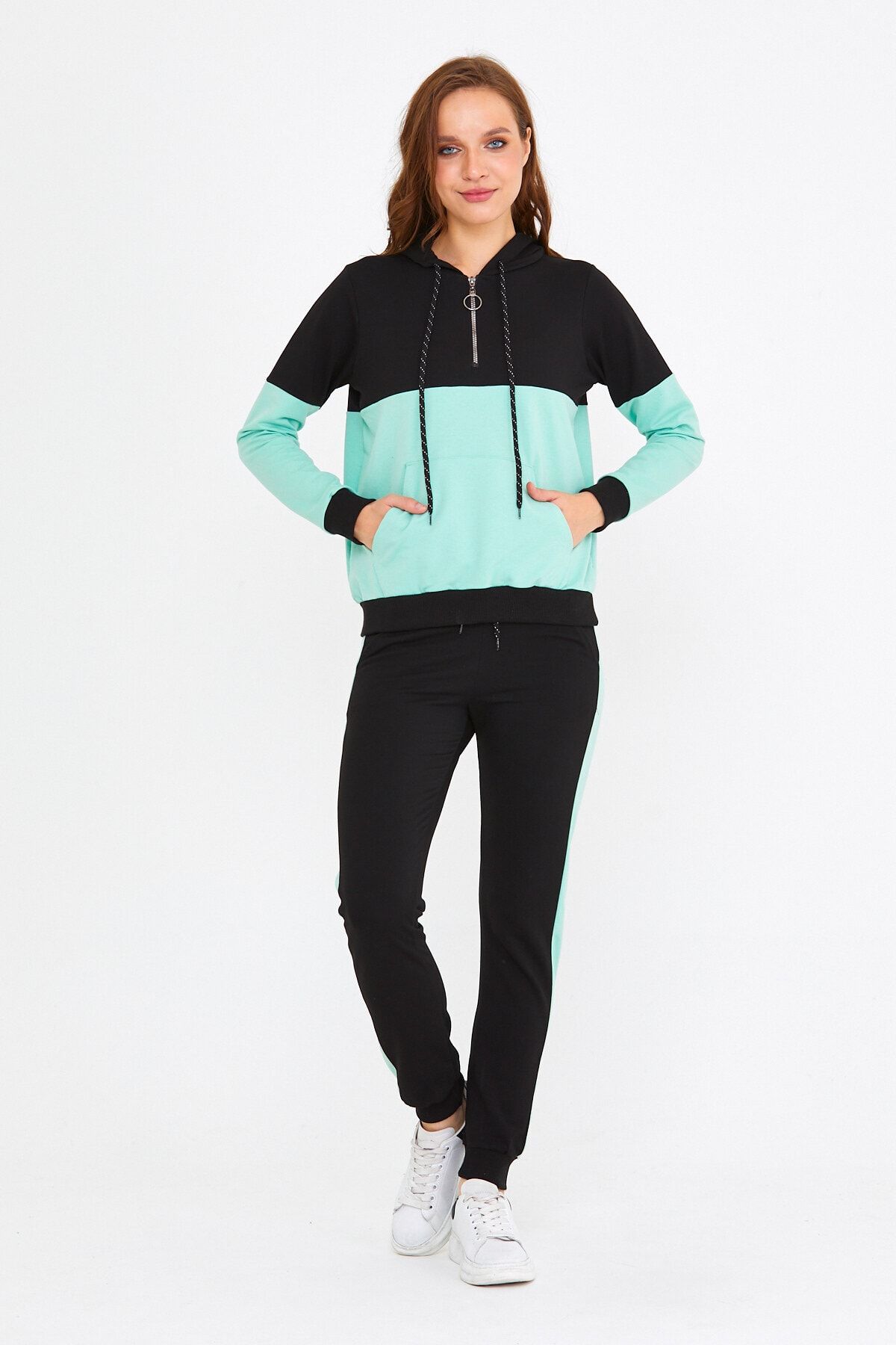 Dark green hotsell tracksuit womens