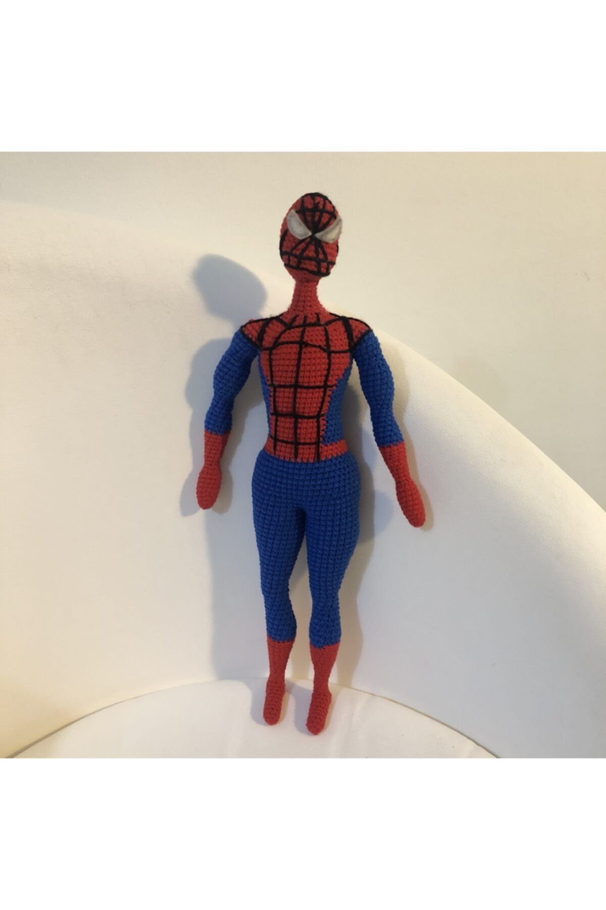 Ka Art Gallery Amigurumi Örümcek Adam. 38x18x6 Cm. Spiderman . Hediyelik Dekoratif Örgü Oyuncak. Yerli Üretim.