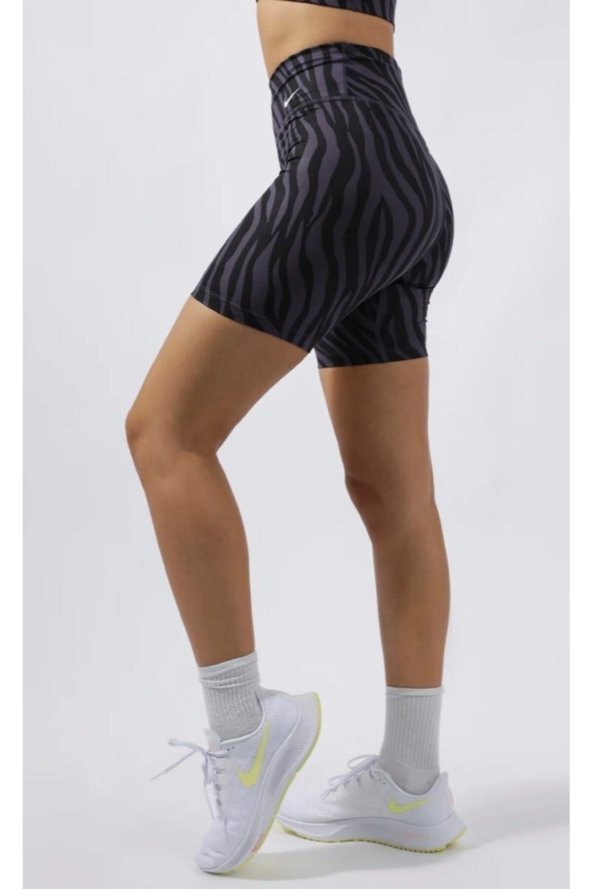 nike zebra biker shorts