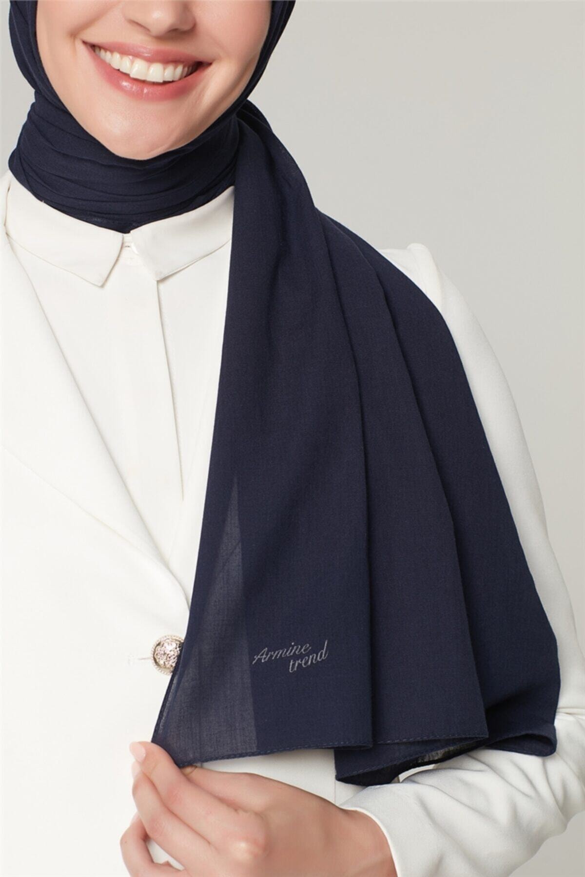 شال زنانه قهوه ای آرمینه | S00OA0440002-1249 اورجینال - تصویر 2