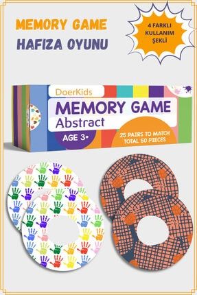 Abstract Memory Game - Eşleştirme Beceri Hafıza Oyunu - 4 Farklı Kullanım 603220