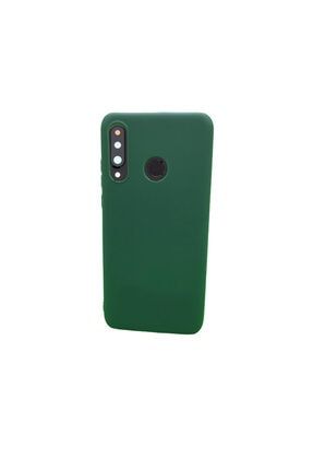 Huawei P30 Lite Koyu Yeşil Silikon Kılıf KL0141