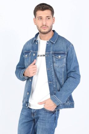 Banny Jeans Erkek Jean Ceket Mavi JAKUP-620