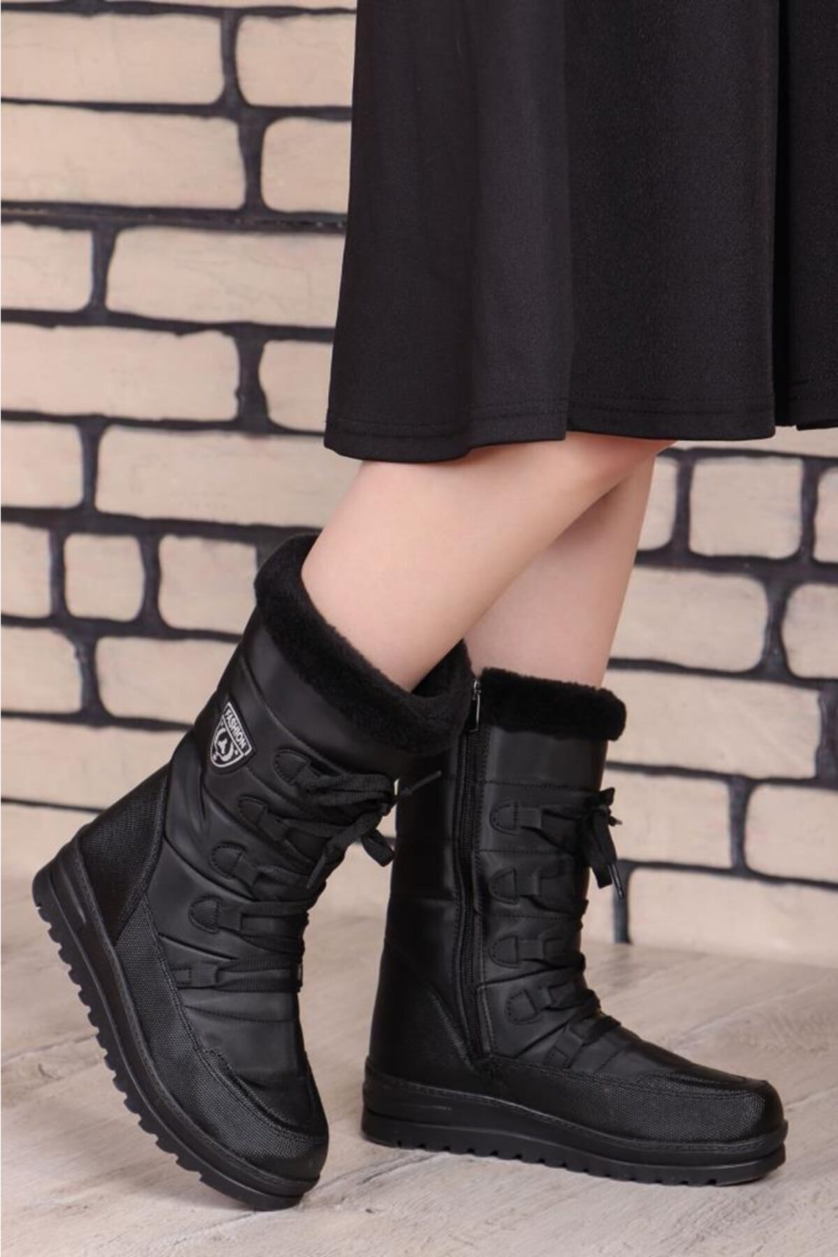 Twingo 995 Women's Fur Thermal Snow Boots- Trendyol