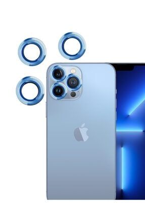 Iphone 13 Pro Max Uyumlu Kamera Lens Koruyucu Çelik Halka Hd 9d Kırılmaz Cam X3 İPHONE 13PROMAX ARKA CAM