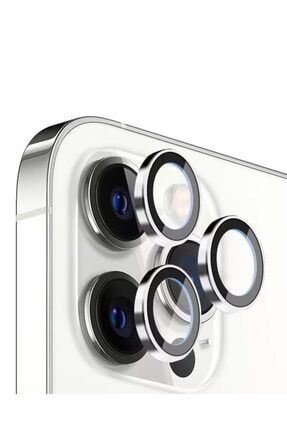 Iphone 11 pro max 12 pro Kamera Koruyucu silver Çerçeveli uyumlu X6 İPHONE 11MAX-12PRO ARKA CAM