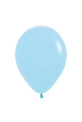 -mavi Renk Makaron Pastel Soft Renk Balon 30 Cm (12 İNC) 10 Adet BE2689