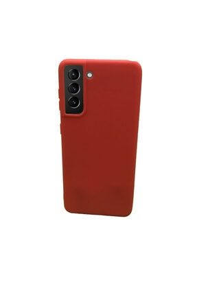 Samsung Galaxy S21 Kırmızı Silikon Kılıf KL0165