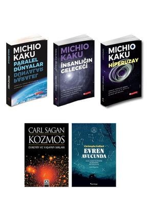 Evren Avucunda + Kozmos Carl Sagan + Paralel Dünyalar + Hiper Uzay + Insanlığın Geleceği Michio Kaku BetonsuTYKitap0464