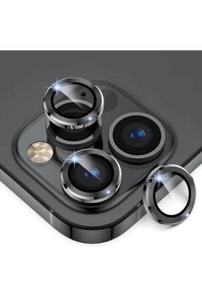 Iphone 13 Pro Max Uyumlu Siyah Kamera Koruyucu Lens TYC00264448514