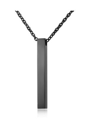 Unisex Çelik Kolye - Siyah EK01