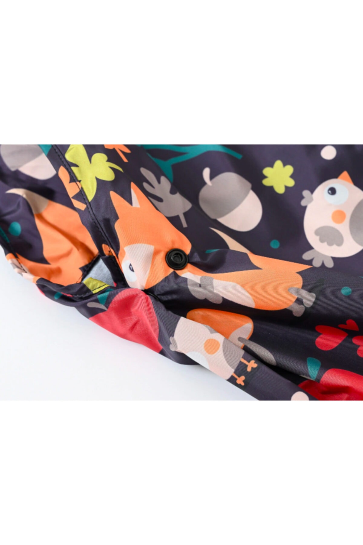 Petityu Fox Hayvanli Yagmur Tulumu Pantalonu Yağmur Pantolon 6-8 Yas fotoğrafı 3 (önizleme)