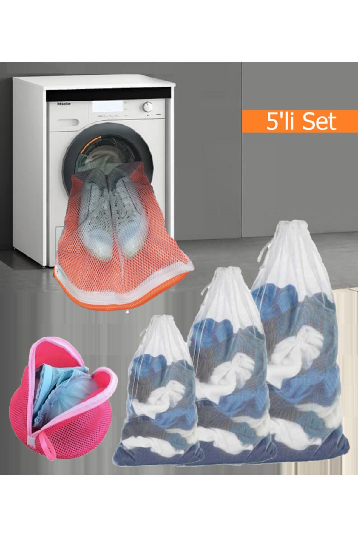 5-Piece Set Laundry Shoe Bra Wash Net