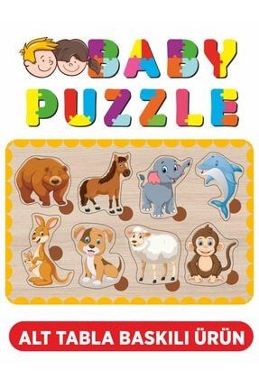 Sevimli Hayvanlar Bul-tak Ahşap Puzzle puzzle1634