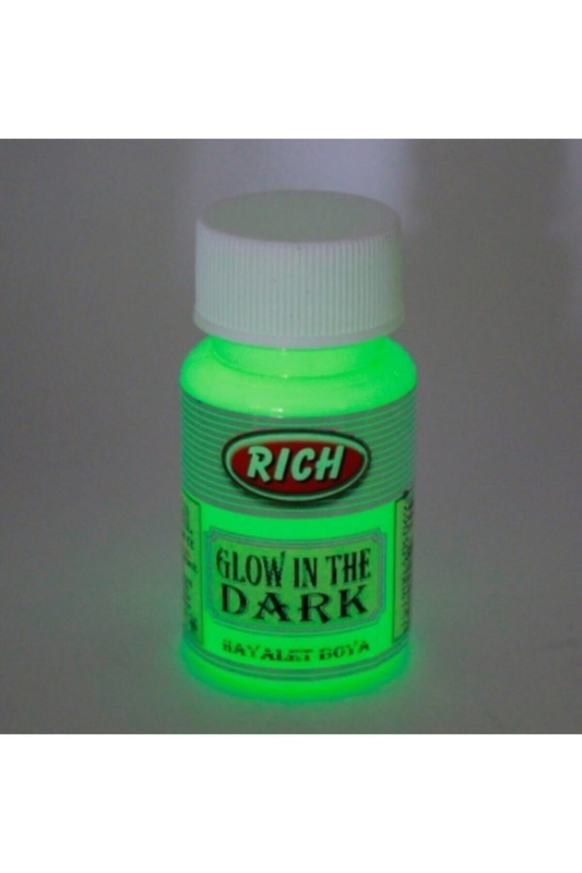 Rich Karanlıkta Parlayan Hayalet Boya Glow In The Dark 3000 Natural Yeşil 50 Cc