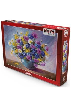 Nova 1000 Parça Renkli Kır Çiçekleri Puzzle - 41019 / NOVA41019