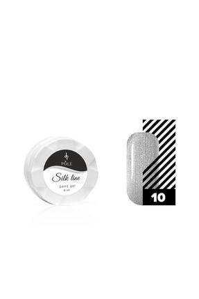 Jel Boya Örümcek & Nail Art/dizayn Silk Line 10 Gümüş 6 Ml. Pole Kalıcı Oje 65804