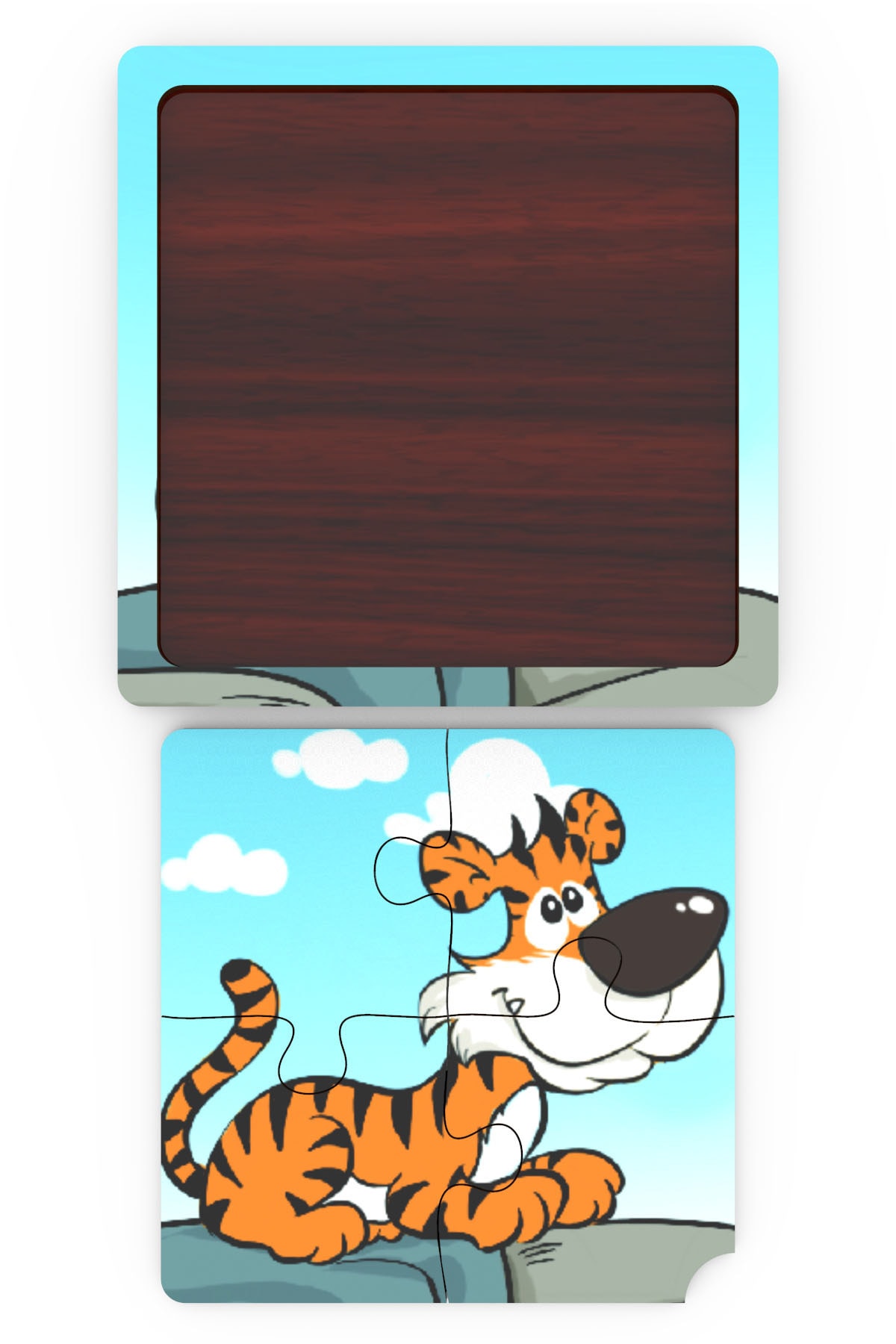 minİQ toys Minıq Toys Ahşap Uykucu Kaplan Mini Puzzle (4 Parca) fotoğrafı 2 (önizleme)