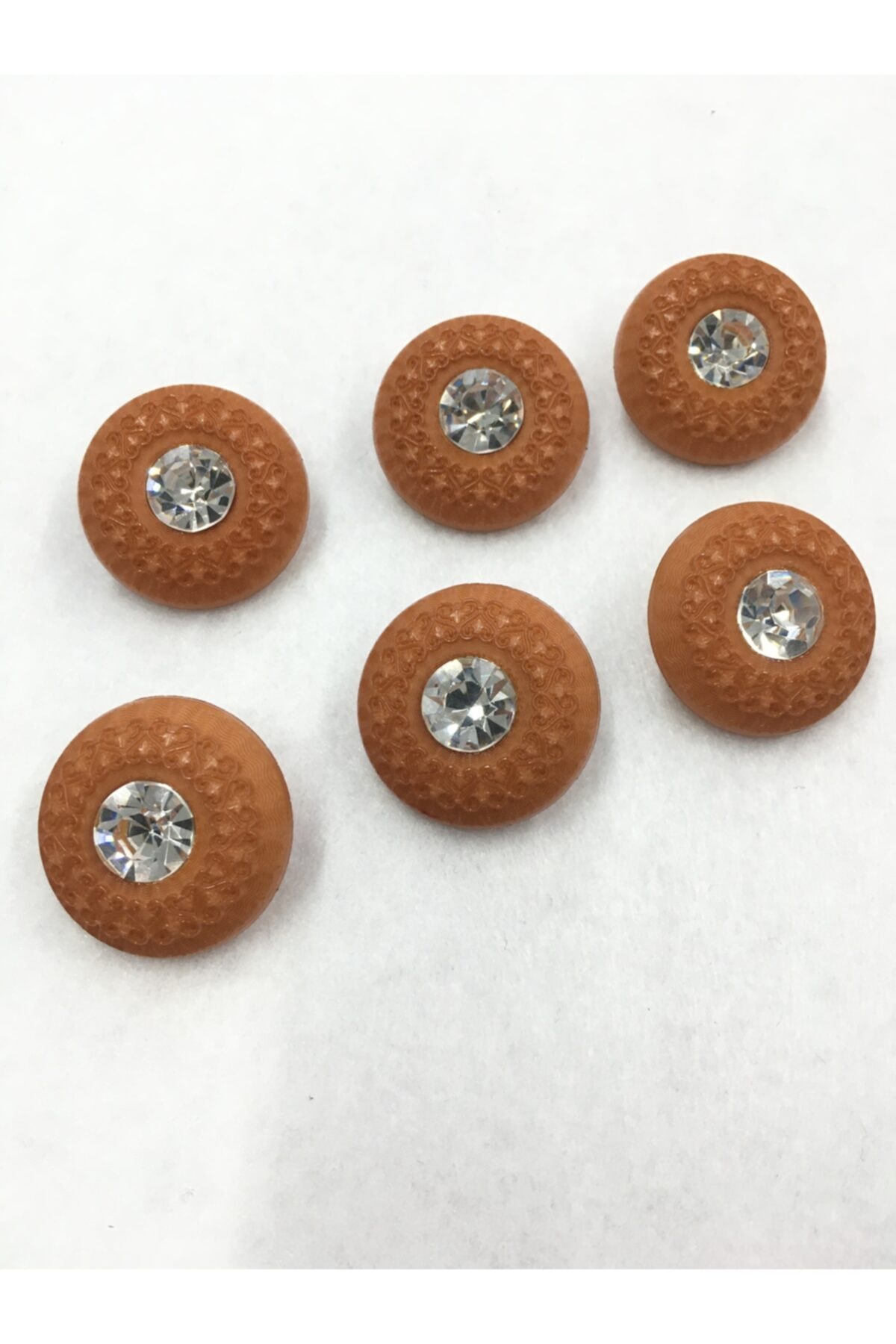 Stoned Coat and Coat Button Tan Color Set of 6