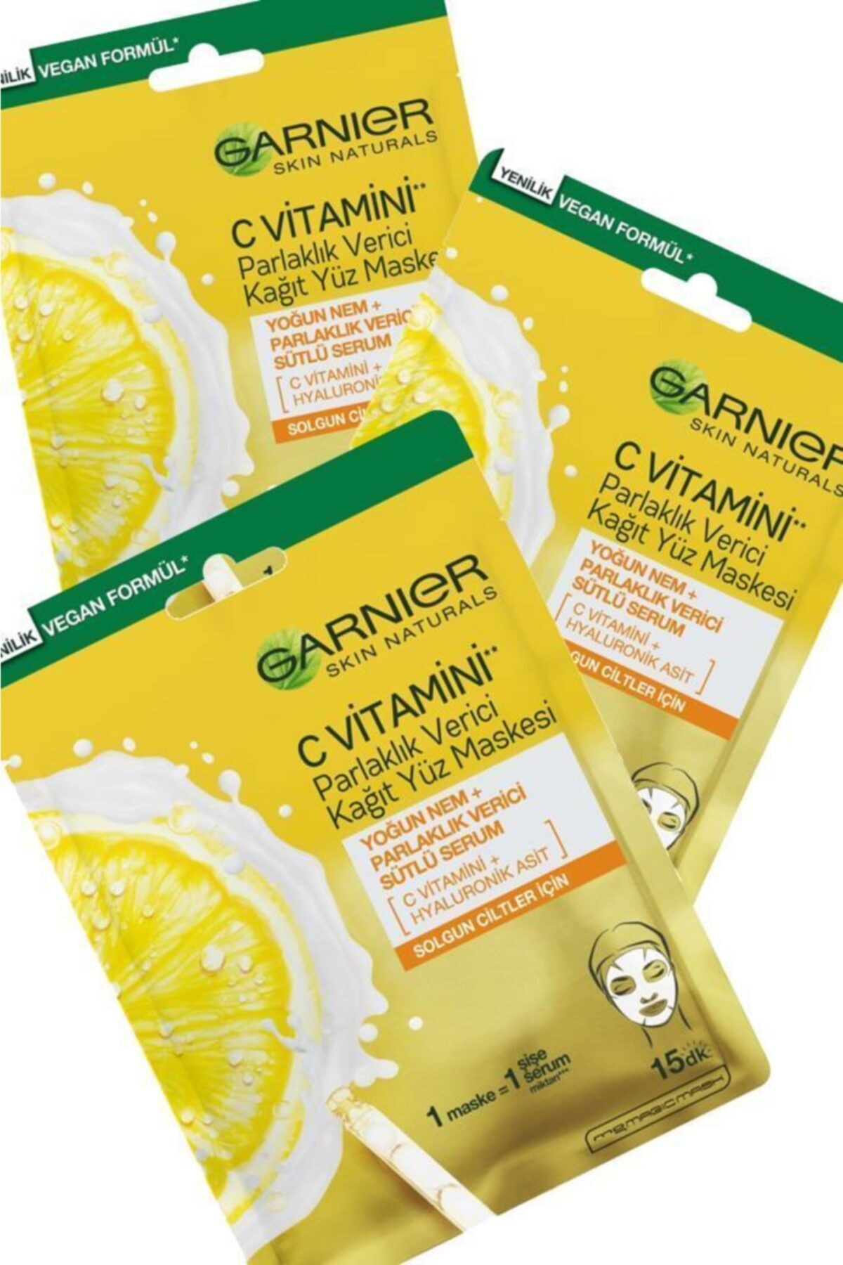 Garnier Skın Naturals Parlaklık Verici C Vitamini Maske Seti