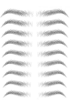 Eyebrow Kaş Dövmesi Sticker Suya Dayanıklı Kalıcı Doğal KAŞ-STİCKER-MM-001