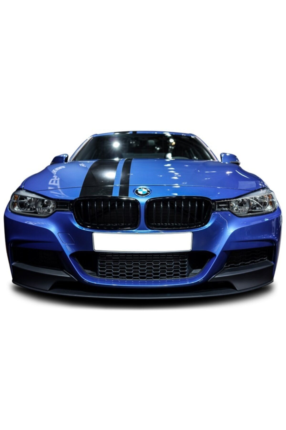 DWVV Bandes De Calandre M-Performance Bleu BMW F20 F30 F31 F32 Etc. – Inserts Grille Avant Pour Série 1/2/3/4/5/6/7, Look Sportif Premium