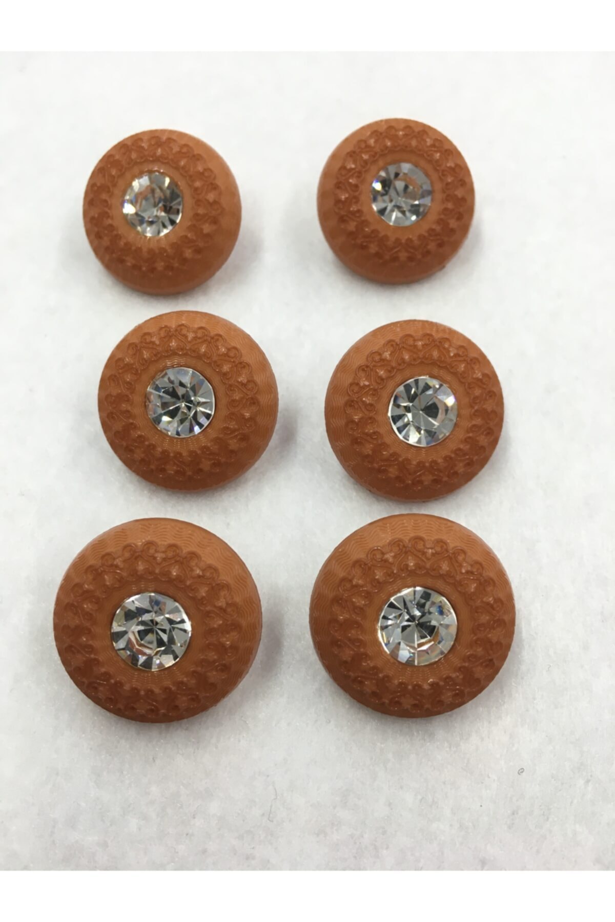 Stoned Jacket and Cardigan Button Tan Color Set of 6