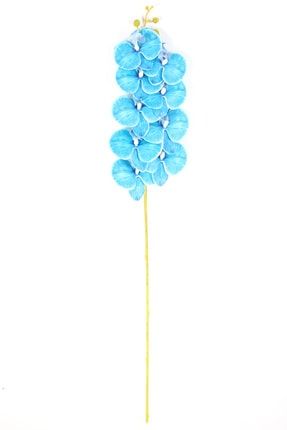 Yapay Dal Baskılı Orkide Çiçeği 88 Cm Mavi YPCCK-FKYT-851
