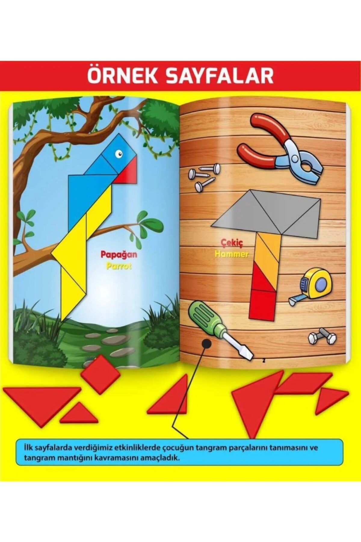 yükselen zeka-3-6 Years Old Inventor Ant Tangram Attention Development Set 4